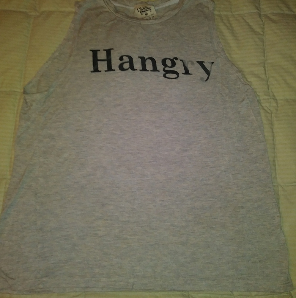 "Hangry" Definition Sleeveless Top - Picture 2 of 3